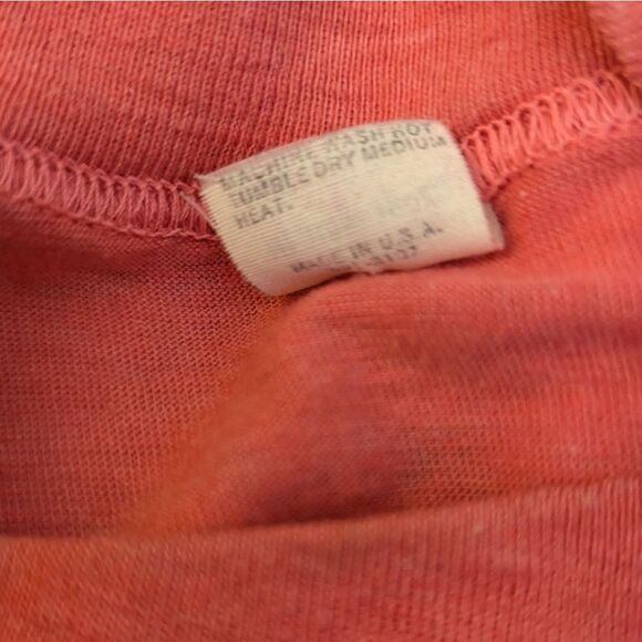 Vintage Single stitch Rolling Stones 1975 Tour of the Americas pink Tee Rare - Picture 5 of 7